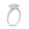 Thumbnail Image 1 of 1.50 CT. T.W. Quad Princess-Cut Diamond Frame Bridal Set in 14K Two-Toned Gold
