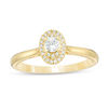 Thumbnail Image 0 of 0.25 CT. T.W. Diamond Double Oval Frame Vintage-Style Engagement Ring in 10K Gold