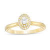 Thumbnail Image 1 of 0.25 CT. T.W. Diamond Double Oval Frame Vintage-Style Engagement Ring in 10K Gold