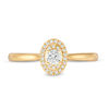 Thumbnail Image 2 of 0.25 CT. T.W. Diamond Double Oval Frame Vintage-Style Engagement Ring in 10K Gold