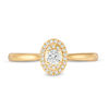 Thumbnail Image 3 of 0.25 CT. T.W. Diamond Double Oval Frame Vintage-Style Engagement Ring in 10K Gold