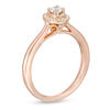 Thumbnail Image 2 of 0.25 CT. T.W. Diamond Double Oval Frame Vintage-Style Engagement Ring in 10K Rose Gold