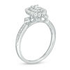 Thumbnail Image 2 of 0.50 CT. T.W. Pear-Shaped Diamond Double Frame Engagement Ring in 14K White Gold - Size 7