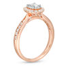 Thumbnail Image 1 of 0.50 CT. T.W. Oval Diamond Double Frame Engagement Ring in 14K Two-Tone Gold