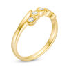 Thumbnail Image 2 of 0.18 CT. T.W. Diamond Bezel-Set Bypass Ring in 10K Gold