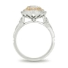 Enchanted Disney Aladdin 1.45 CT. T.W. Oval Diamond Double Frame Engagement Ring in 14K Two-Tone Gold