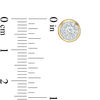 Thumbnail Image 3 of 0.29 CT. T.W. Diamond Frame Stud Earrings in 10K Gold