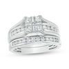 Thumbnail Image 1 of 1.00 CT. T.W. Quad Princess-Cut Diamond Bridal Set in 14K White Gold