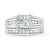Thumbnail Image 4 of 1.00 CT. T.W. Quad Princess-Cut Diamond Bridal Set in 14K White Gold