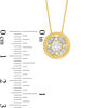 Thumbnail Image 3 of 0.25 CT. T.W. Certified Canadian Diamond Disc Pendant 10K Gold (I/I2)