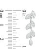 Thumbnail Image 3 of 0.18 CT. T.W. Diamond Vine Drop Earrings in Sterling Silver