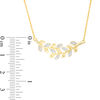 Thumbnail Image 3 of 0.065 CT. T.W. Diamond Leaf Vine Necklace in 10K Gold