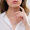 Thumbnail Image 2 of 0.067 CT. T.W. Diamond Vine Necklace in Sterling Silver