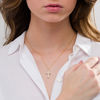 Thumbnail Image 2 of 0.145 CT. T.W. Diamond Vintage-Style Cross Pendant in 10K Gold