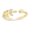 Thumbnail Image 1 of 0.085 CT. T.W. Diamond Vine Open Ring in 10K Gold
