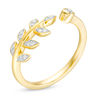 Thumbnail Image 2 of 0.085 CT. T.W. Diamond Vine Open Ring in 10K Gold