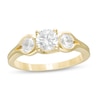 Thumbnail Image 0 of 1.17 CT. T.W. Diamond Past Present Future® Loop-Sides Engagement Ring in 14K Gold
