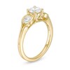Thumbnail Image 3 of 1.17 CT. T.W. Diamond Past Present Future® Loop-Sides Engagement Ring in 14K Gold