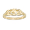 Thumbnail Image 3 of 1.17 CT. T.W. Diamond Past Present Future® Loop-Sides Engagement Ring in 14K Gold