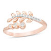 Thumbnail Image 0 of 0.085 CT. T.W. Diamond Vine Wrap Ring in 10K Rose Gold