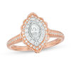 Thumbnail Image 0 of 0.50 CT. T.W. Marquise Diamond Scallop Frame Vintage-Style Engagement Ring in 14K Rose Gold