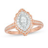 Thumbnail Image 1 of 0.50 CT. T.W. Marquise Diamond Scallop Frame Vintage-Style Engagement Ring in 14K Rose Gold