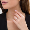 Thumbnail Image 2 of 0.50 CT. T.W. Marquise Diamond Scallop Frame Vintage-Style Engagement Ring in 14K Rose Gold