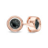 Thumbnail Image 0 of 0.69 CT. T.W. Black Diamond Bezel-Set Solitaire Vintage-Style Stud Earrings in 10K Rose Gold