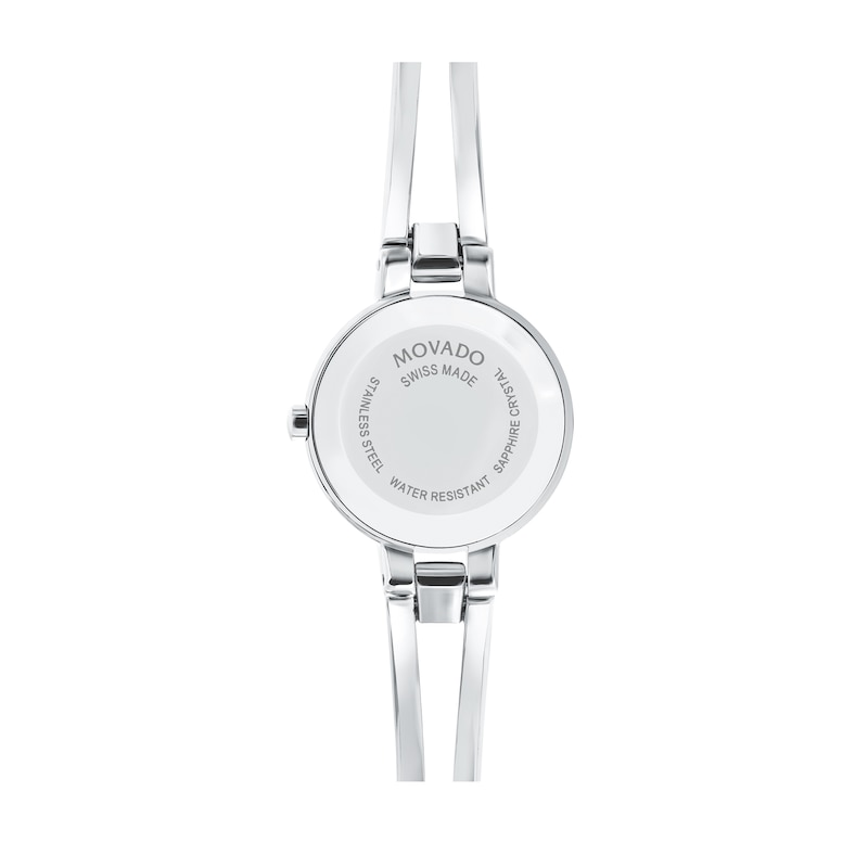 Ladies' Movado Amorosa®Bangle Watch with White Mother-of-Pearl Dial (Model: 0607357)|Peoples Jewellers