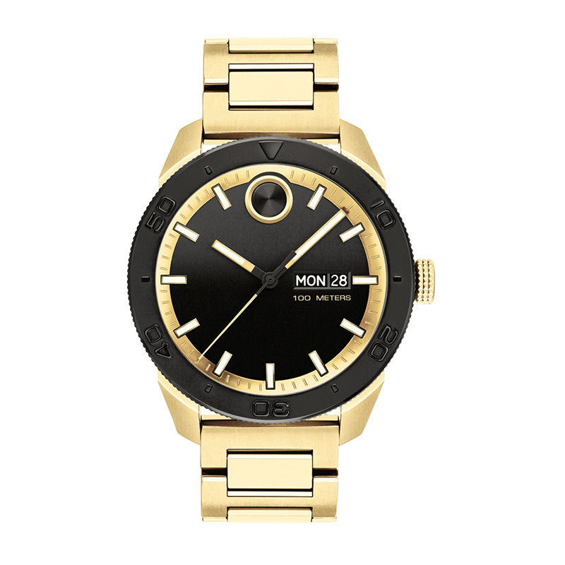 Men's Movado Bold® Gold-Tone Watch with Black Dial (Model: 3600605)|Peoples Jewellers