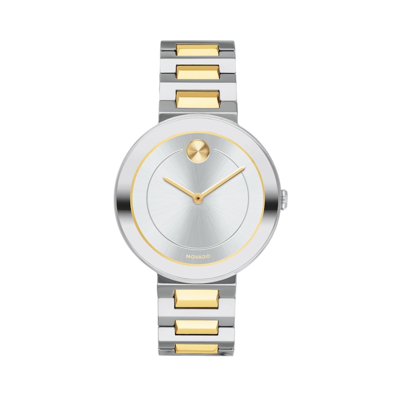 Ladies' Movado Bold® Two-Tone Watch with Silver-Tone Dial (Model: 3600548)|Peoples Jewellers