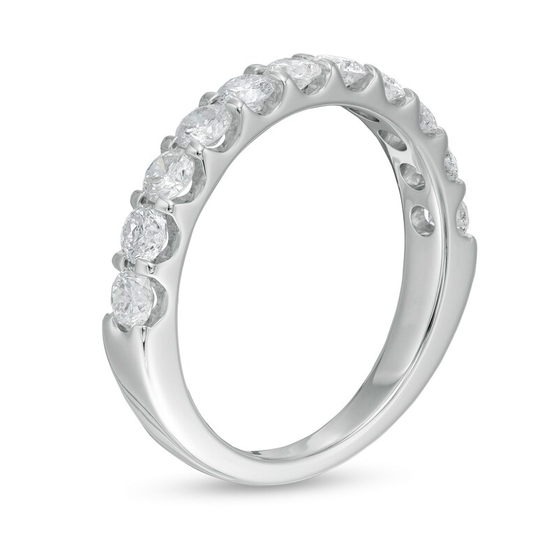 1.00 CT. T.W. Certified Diamond Band in 14K White Gold (I/SI2)