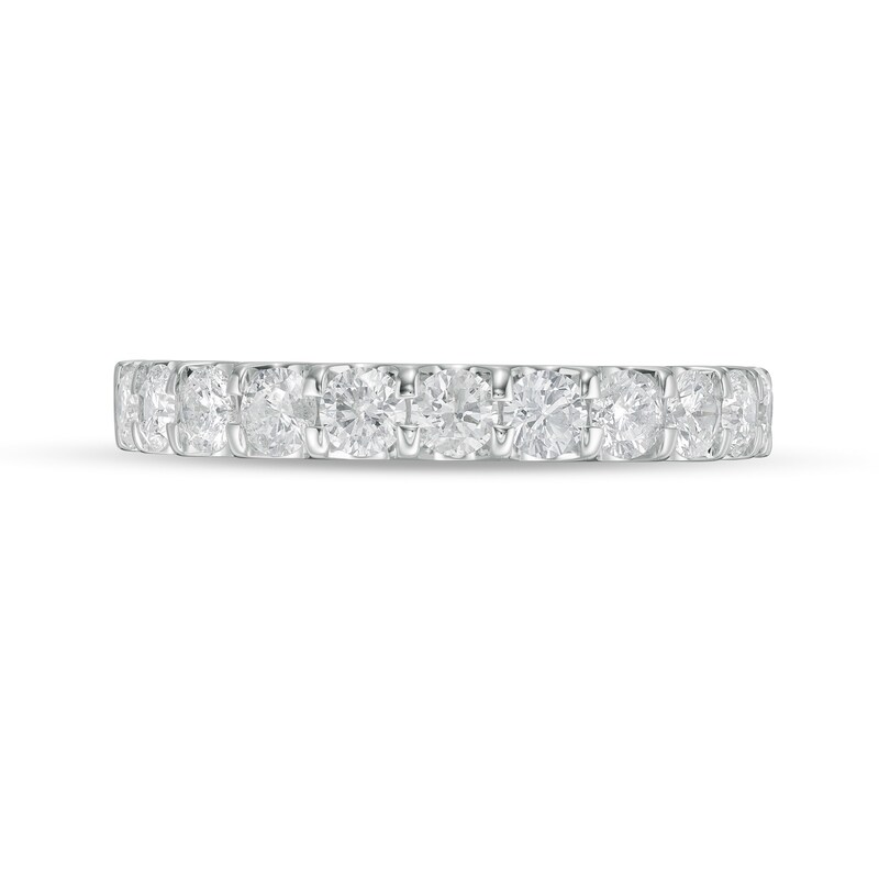 Main Image 4 of 1.00 CT. T.W. Certified Diamond Band in 14K White Gold (I/SI2)