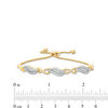 Thumbnail Image 2 of 0.58 CT. T.W. Diamond Alternating Infinity Bolo Bracelet in 10K Gold - 9.5"