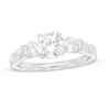 Thumbnail Image 0 of 1.50 CT. T.W. Certified Canadian Diamond Three Stone Engagement Ring in 14K White Gold (I/I2)