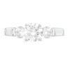 Thumbnail Image 3 of 1.50 CT. T.W. Certified Canadian Diamond Three Stone Engagement Ring in 14K White Gold (I/I2)