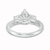 Thumbnail Image 3 of 1.00 CT. T.W. Pear-Shaped Diamond Past Present Future® Frame Engagement Ring 14K White Gold