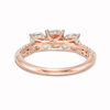 Thumbnail Image 3 of 1.00 CT. T.W. Diamond Past Present Future® Engagement Ring in 14K Rose Gold