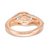 Thumbnail Image 3 of 0.50 CT. T.W. Diamond Past Present Future® Bypass Engagement Ring in 10K Rose Gold