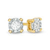 Thumbnail Image 0 of 0.085 CT. T.W. Diamond Solitaire Stud Earrings in 10K Gold