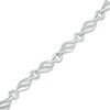 Thumbnail Image 1 of Diamond Accent Flame Bracelet in Sterling Silver - 7.5"