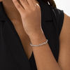 Thumbnail Image 2 of Diamond Accent Flame Bracelet in Sterling Silver - 7.5"