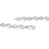 Thumbnail Image 3 of Diamond Accent Flame Bracelet in Sterling Silver - 7.5"