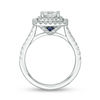 Thumbnail Image 2 of Vera Wang Love Collection 1.69 CT. T.W. Certified Princess-Cut Diamond Frame Engagement Ring in 14K White Gold (I/SI2)