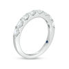 Vera Wang Love Collection 0.69 CT. T.W. Certified Emerald-Cut Diamond Band in 14K White Gold (I/SI2)