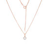 Peoples 100-Year Anniversary CT. T.W. Certified Canadian Diamond Pendant in 14K Rose Gold (I/I2