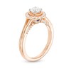 Thumbnail Image 1 of Vera Wang Love Collection 0.69 CT. T.W. Diamond Frame Split Shank Engagement Ring in 14K Rose Gold