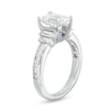 Thumbnail Image 1 of Vera Wang Love Collection 2.58 CT. T.W. Certified Emerald-Cut Diamond Three Stone Ring in 14K White Gold (I/SI2)