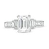 Thumbnail Image 2 of Vera Wang Love Collection 2.58 CT. T.W. Certified Emerald-Cut Diamond Three Stone Ring in 14K White Gold (I/SI2)