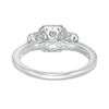 Thumbnail Image 3 of 0.75 CT. T.W. Princess-Cut Diamond Past Present Future® Frame Engagement Ring in 14K White Gold